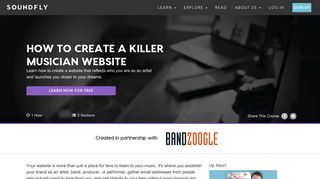 How to Create a Killer Musician Website Music Course | Soundfly