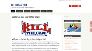 KillTheCan.org - Quit Dip, Chewing Tobacco & Snuff
