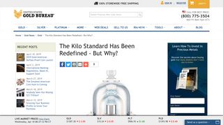Kilo Standard Has Changed - United States Gold Bureau