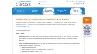 Kimberly-Clark Careers In North America | Compensation | Benefits