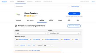 Working at Kimco Services: 256 Reviews | Indeed.com