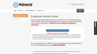 Employee Service Center - Kimco Staffing - Kimco Staffing Services