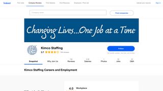 Kimco Staffing Careers and Employment | Indeed.com