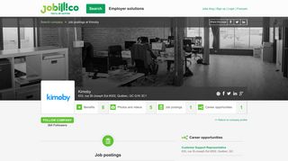 Job postings | Kimoby | Career opportunities | jobillico.com