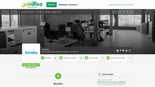 Jobs | Kimoby | Corporate profile | jobillico.com
