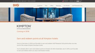 Earn at Kimpton hotels - IHG.com