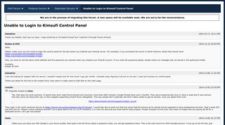 Unable to Login to Kimsufi Control Panel [Archive] - OVH Forum