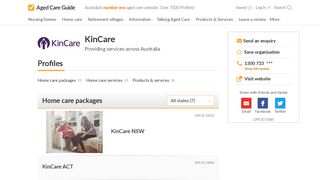 KinCare - Home care packages and more - Aged Care Guide