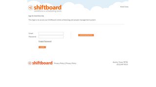 Welcome to Kind Clinic Shiftboard Login Page