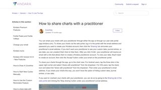 How to share charts with a practitioner – Kindara