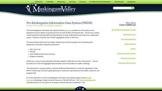 Pre-Kindergarten Information Data System (PKIDS) - Muskingum ...