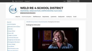 Kindergarten Information - Weld RE-4 School District