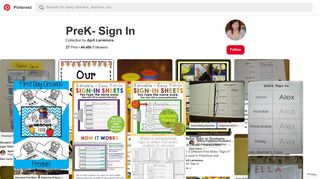27 Best PreK- Sign In images | Classroom setup, Kindergarten writing ...