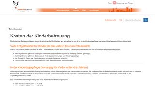 Kosten der Kinderbetreuung - kindernetfrankfurt