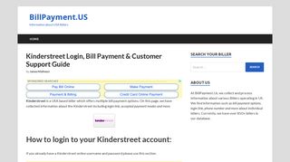 Kinderstreet - (800) 380-0638 | Bill Payment & Account Login Guide