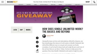 How Does Kindle Unlimited Work? The Basics And Beyond | Book Riot