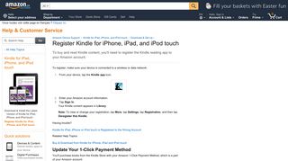 Amazon.ca Help: Register Kindle for iPad, iPhone, and iPod touch