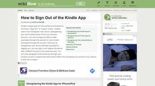 3 Ways to Sign Out of the Kindle App - wikiHow