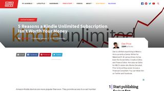 5 Reasons Why Kindle Unlimited Isn't Worth Your Money - MakeUseOf
