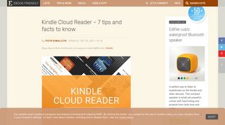 Kindle Cloud Reader – 7 tips and facts to know - Ebook Friendly