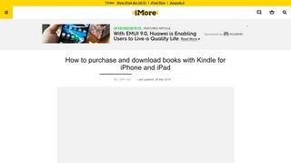 How to purchase and download books with Kindle for iPhone and ...