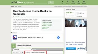How to Access Kindle Books on Computer (with Pictures) - wikiHow