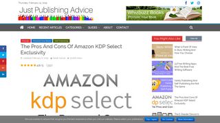 The Pros And Cons Of KDP Select Exclusivity With Amazon