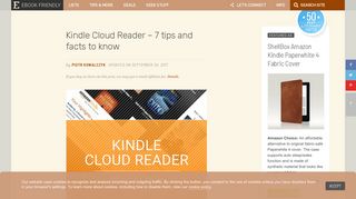 Kindle Cloud Reader – 7 tips and facts to know - Ebook Friendly