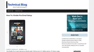 Kindle Fire Email Setup - step by step