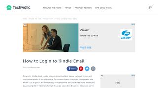 How to Login to Kindle Email | Techwalla.com