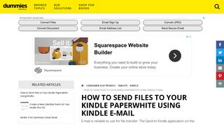 How to Send Files to Your Kindle Paperwhite Using Kindle E-Mail ...