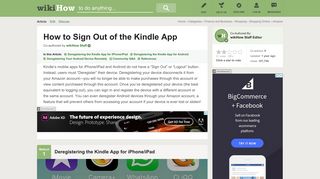 3 Ways to Sign Out of the Kindle App - wikiHow