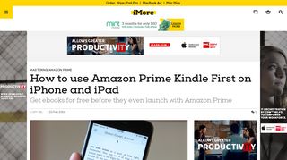 How to use Amazon Prime Kindle First on iPhone and iPad | iMore