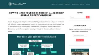 How to Make your Book Free on Amazon KDP (Kindle Direct ...