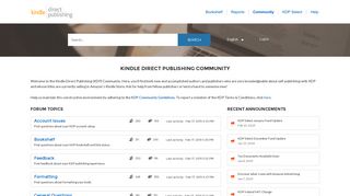 Kindle Direct Publishing - KDP Community