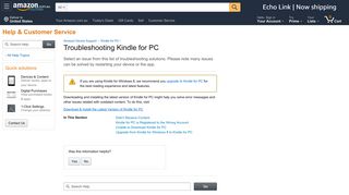 Amazon.com.au Help: Troubleshoot Kindle for PC