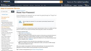 Amazon.com Help: Reset Your Password