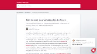 Transferring Your Amazon Kindle Store | Wantboard Help Center