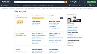 Amazon.co.uk - Your Account