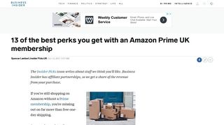 13 of the best perks you get with an Amazon Prime UK membership ...