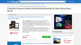 3 Months Amazon Kindle Unlimited Membership for New Subscribers ...