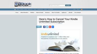 Here's How to Cancel Your Kindle Unlimited Subscription | The eBook ...