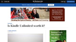 Is Kindle Unlimited worth it? - The Washington Post