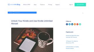 Unlock Your Kindle and Use Kindle Unlimited Abroad | SaferVPN Blog