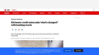 Kitchener credit union asks 'what's changed?' with banking words ...