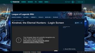 Video - Kindred, the Eternal Hunters - Login Screen | League of ...