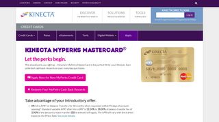 Kinecta MyPerks MasterCard - Kinecta Federal Credit Union