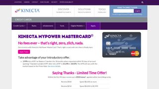Kinecta MyPower MasterCard - Kinecta federal Credit Union