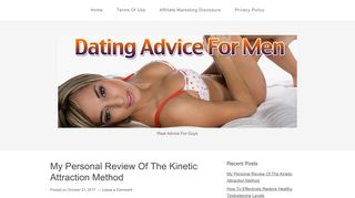 My Personal Review Of The Kinetic Attraction Method - Advice For Men