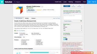 Kinetic Credit Union Reviews - WalletHub